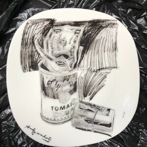 Andy Warhol Campbell's Soup Can & Dollar Bills Plate Numbered & Signed 518/5000